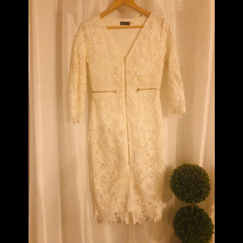 Mittoshop Beautiful Off White Dress